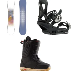 Burton Stylus Snowboard + Scribe Snowboard Bindings + Limelight Snowboard Boots - Women's 2025- Snowboards, Bindings & Boots|Snowboard Packages