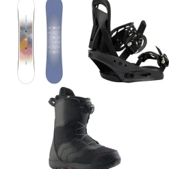 Burton Stylus Snowboard + Citizen Snowboard Bindings + Mint Boa Snowboard Boots - Women's 2025- Snowboard Packages|Snowboards, Bindings & Boots
