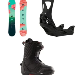 Burton Yeasayer Snowboard + Step On Snowboard Bindings + Limelight Step On Snowboard Boots - Women's 2025- Step On Packages|Snowboard Packages