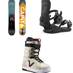 CAPiTA Defenders Of Awesome Snowboard + Union Strata Snowboard Bindings + Vans Hi-Standard Pro Snowboard Boots 2025- Snowboards, Bindings & Boots|Snowboard Packages
