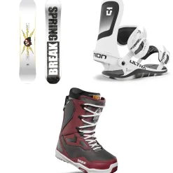 CAPiTA Spring Break Resort Twin Snowboard + Union Ultra Snowboard Bindings + thirtytwo TM-2 Snowboard Boots 2025- Snowboard Packages