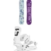 Coalition Snow Queen Bee Snowboard + Union Trilogy Classic Snowboard Bindings - Women's 2025- Snowboards With Bindings|Snowboard Packages