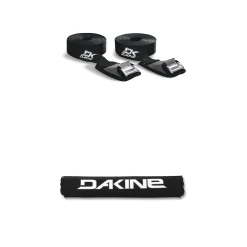 Dakine Baja 12' Tie Down Straps - Set of 2 + 18" Rack Pads - Set of 2- Surfboard Racks & Ties|Racks, Pads & Tie Downs