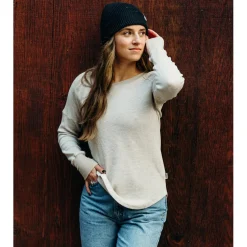 Deso Eloise Waffle Knit Long-Sleeve Shirt - Women's-Women Casual Clothing|Tops & Shirts