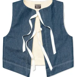 Deso Folsom Denim Vest - Women's-Women Casual Clothing