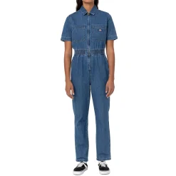 Dickies Houston Denim Coverall - Women's-Women Casual Clothing|Jeans & Pants