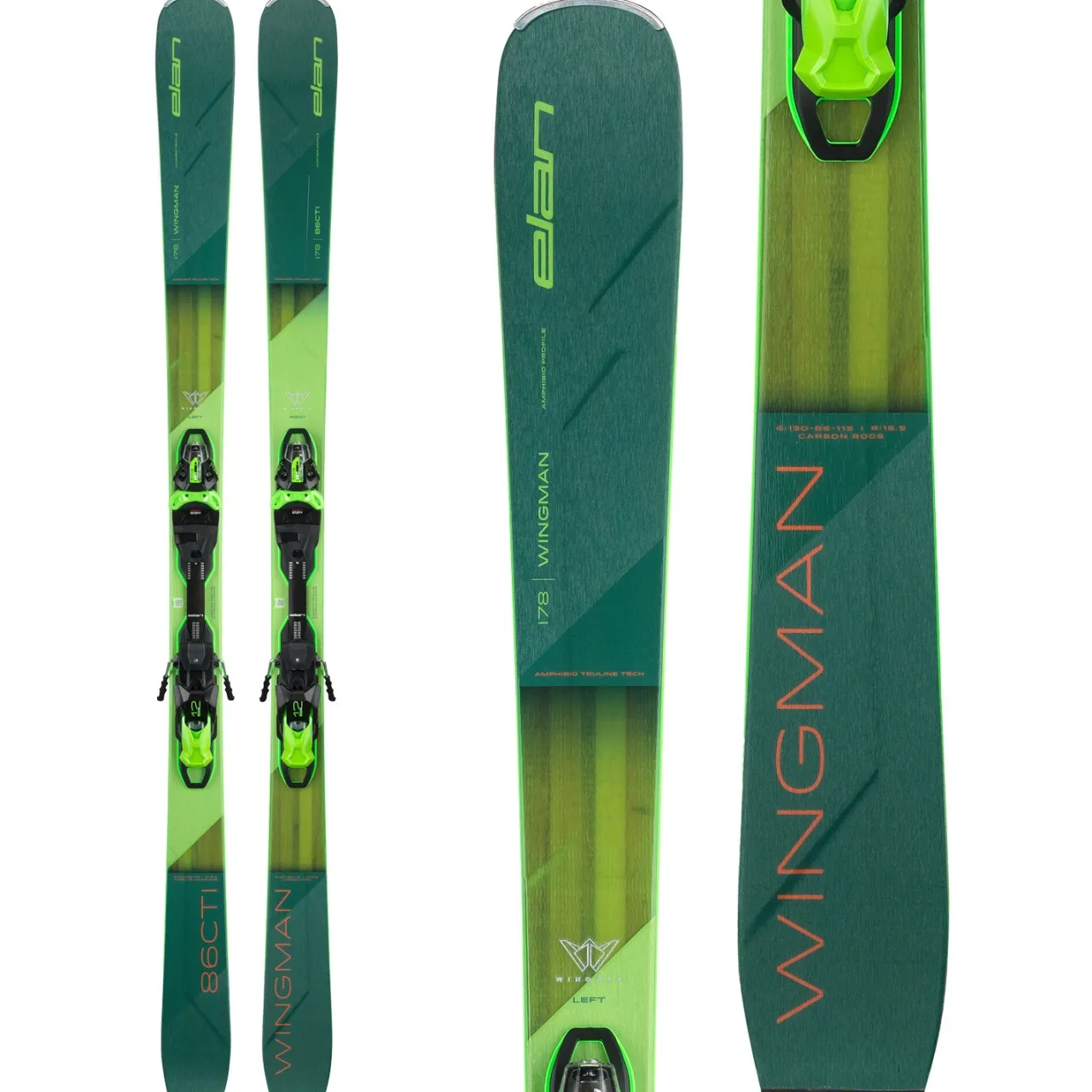Elan Wingman 86 CTi Skis + FX EMX 12.0 GW Bindings 2025- Skis With Bindings|Ski Packages