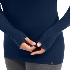 evo Ridgetop Merino Wool Midweight High Neck Top - Women's-Women Base Layers|Snow Clothing