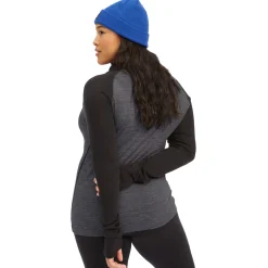 evo Ridgetop Merino Wool Midweight High Neck Top - Women's-Women Base Layers|Snow Clothing