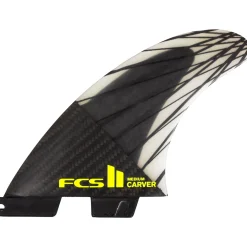 FCS II Carver PC Carbon Medium Tri Fin Set- Fins