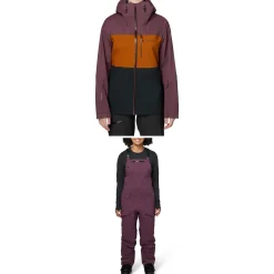 Flylow Lucy Jacket + Foxy Bibs - Women's 2024-Women Snow Clothing|Jacket & Pant Sets