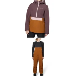 Flylow Sarah Anorak Jacket + Siren Bibs - Women's 2024-Women Snow Clothing|Jacket & Pant Sets