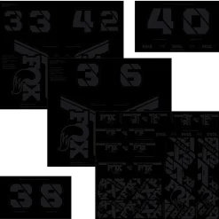 Fox Shox Fox Racing Custom Fork and Shock Decal Kit- Frame Protection