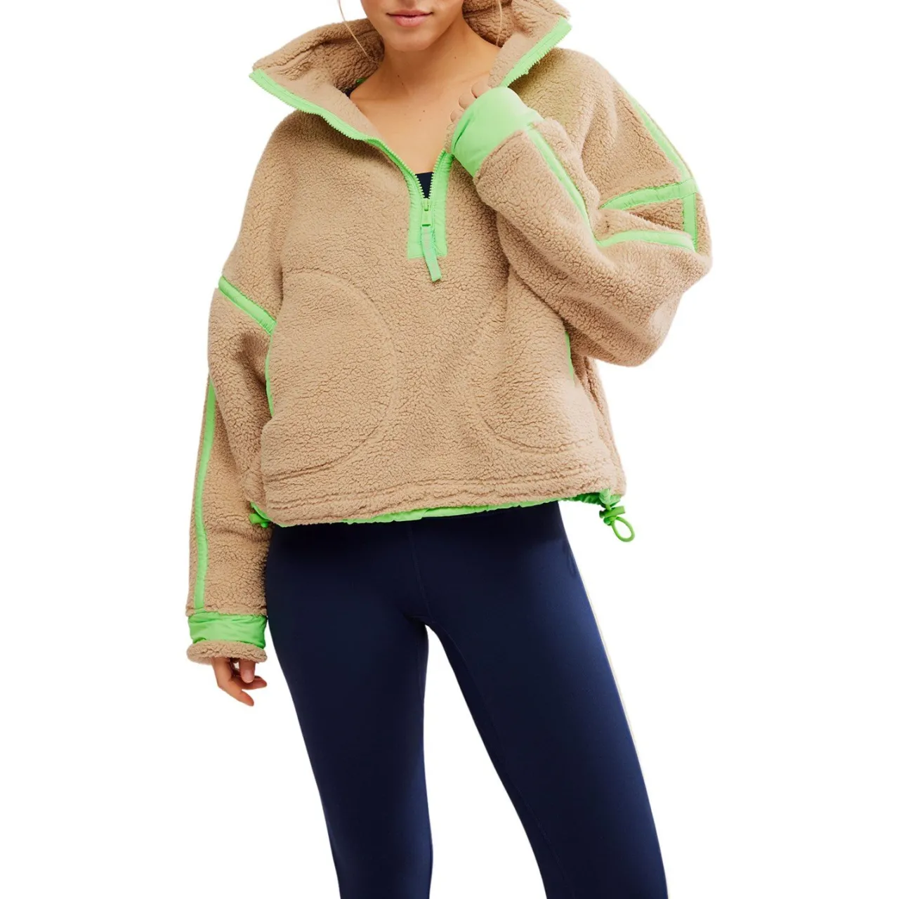 Free People Mountain High 1/2 Zip Pullover - Women's-Women Casual Clothing|Sweatshirts & Fleece