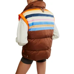 Free People Printed In A Bubble Vest - Women's-Women Casual Clothing