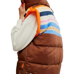 Free People Printed In A Bubble Vest - Women's-Women Casual Clothing