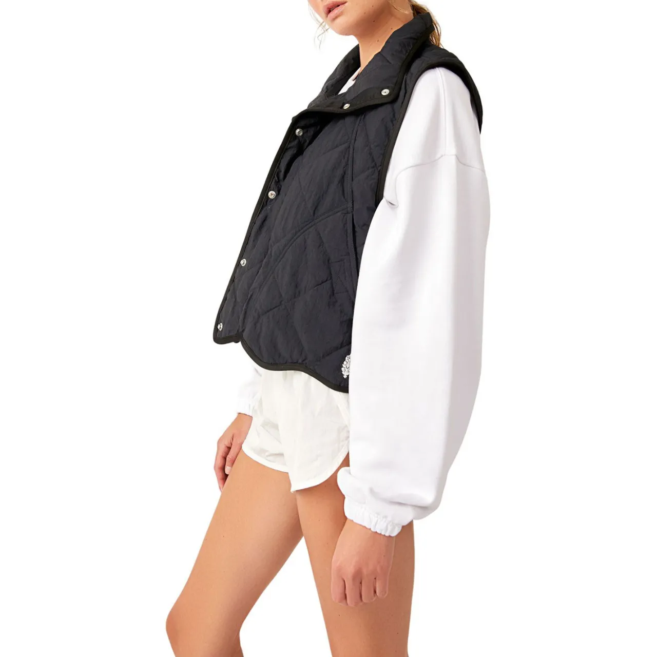 Free People Quinn Quilted Puffer Vest - Women's-Women Casual Clothing