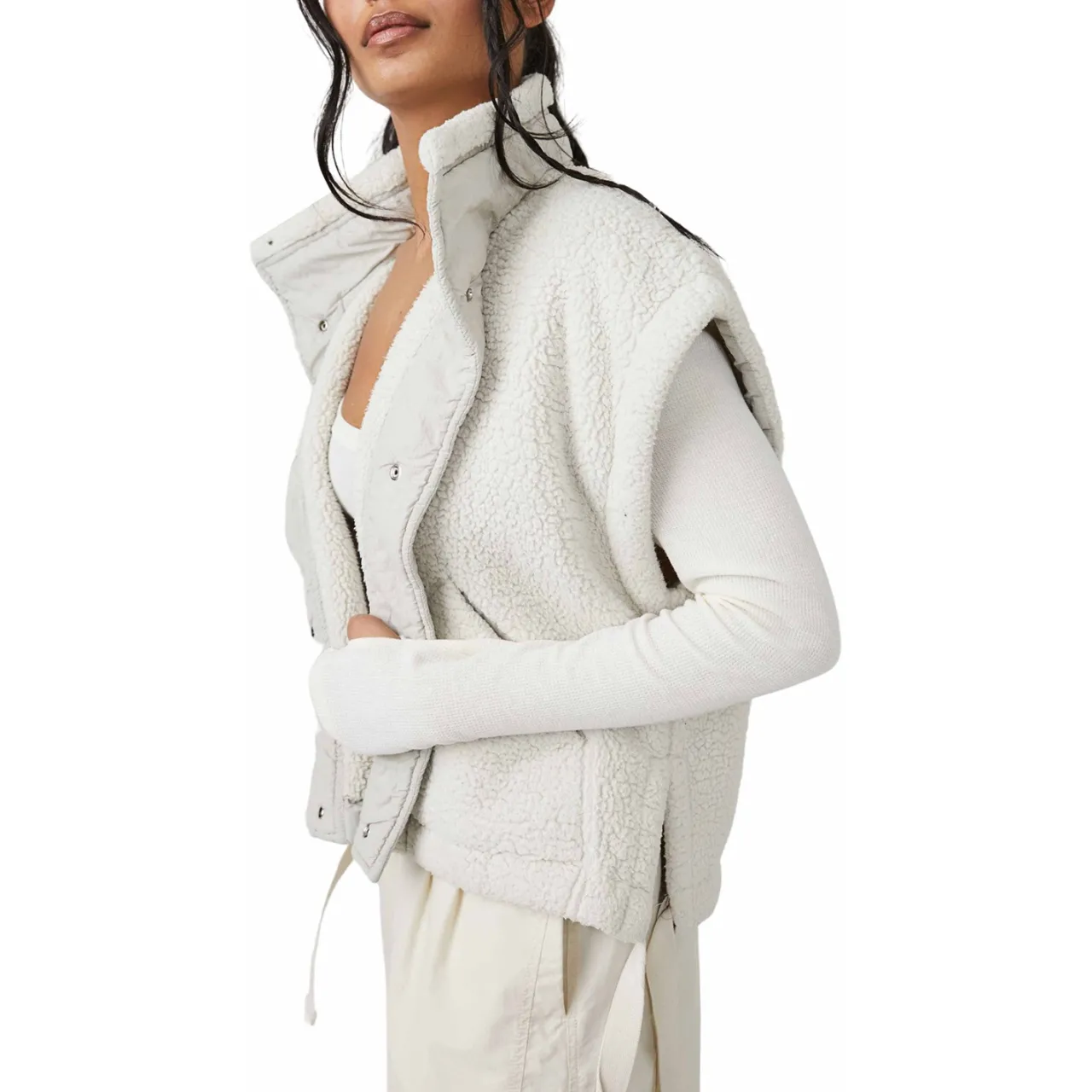 Free People Scout It Out Fleece Vest - Women's-Women Casual Clothing