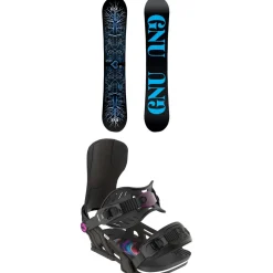 GNU Asym Ladies Choice C2X Snowboard + Bent Metal Forte Snowboard Bindings - Women's 2025- Snowboards With Bindings|Snowboard Packages