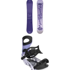 GNU Asym Velvet C2 Snowboard + Bent Metal Metta Snowboard Bindings - Women's 2025- Snowboards With Bindings|Snowboard Packages