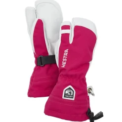 Hestra Army Leather Heli Ski Jr. 3-Finger Mittens - Kids'-Women/Kids Kids Gloves & Mittens|Gloves & Mittens