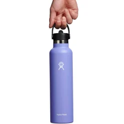 Hydro Flask 24oz Standard Mouth Flex Straw Cap Water Bottle-Women Active Clothing|Active Clothing