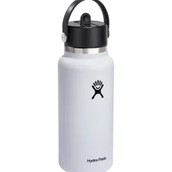 Hydro Flask 32oz Wide Mouth Flex Straw Cap Water Bottle-Women Active Clothing|Active Clothing
