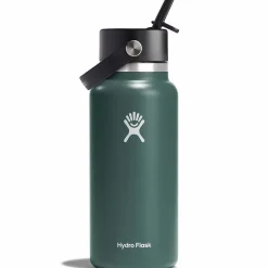 Hydro Flask 32oz Wide Mouth Flex Straw Cap Water Bottle-Women Active Clothing|Active Clothing