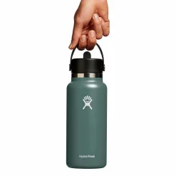 Hydro Flask 32oz Wide Mouth Flex Straw Cap Water Bottle-Women Active Clothing|Active Clothing