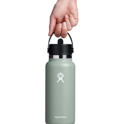 Hydro Flask 32oz Wide Mouth Flex Straw Cap Water Bottle-Women Active Clothing|Active Clothing