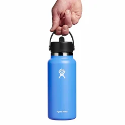 Hydro Flask 32oz Wide Mouth Flex Straw Cap Water Bottle-Women Active Clothing|Active Clothing