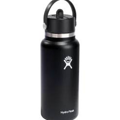 Hydro Flask 32oz Wide Mouth Flex Straw Cap Water Bottle-Women Active Clothing|Active Clothing
