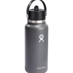 Hydro Flask 32oz Wide Mouth Flex Straw Cap Water Bottle-Women Active Clothing|Active Clothing