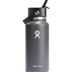 Hydro Flask 32oz Wide Mouth Flex Straw Cap Water Bottle-Women Active Clothing|Active Clothing