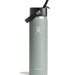 Hydro Flask 24oz Wide Mouth Flex Straw Cap Water Bottle-Women Active Clothing|Active Clothing