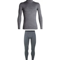 Icebreaker 200 Oasis Long Sleeve Half Zip Top + Fly Leggings 2022- Base Layers|Snow Clothing