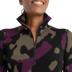 Icebreaker Merino 260 Vertex Long-Sleeve Half Zip Top - Women's-Women Base Layers|Snow Clothing