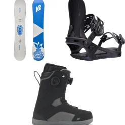 K2 Extravision Snowboard + Network Snowboard Bindings + Kinsley Snowboard Boots - Women's 2025- Snowboards, Bindings & Boots|Snowboard Packages