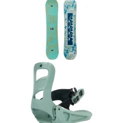 K2 Lil Kat Snowboard + Lil Kat Snowboard Bindings - Kids' 2025-Kids Kids Snowboard Packages|Snowboard Packages