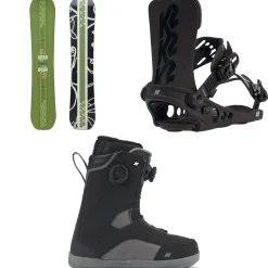 K2 Lime Lite Snowboard + Meridian Snowboard Bindings + Kinsley Snowboard Boots - Women's 2025- Snowboards, Bindings & Boots|Snowboard Packages