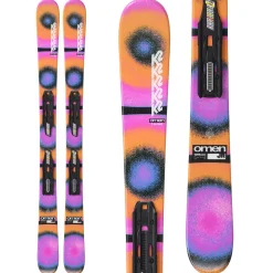 K2 Omen Jr Skis + FDT 7.0 Bindings - Kids' 2025-Kids Skis|Kids Ski Packages