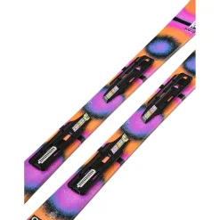 K2 Omen Jr Skis + FDT 4.5 Large Plate Bindings - Kids' 2025-Kids Skis|Kids Ski Packages