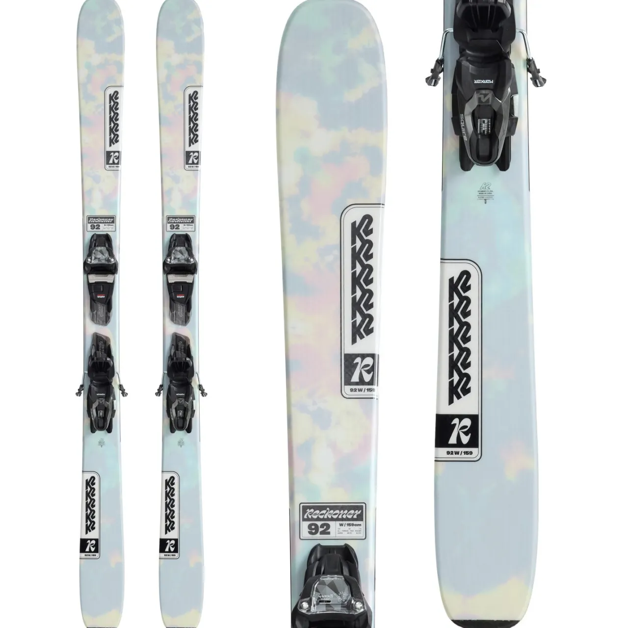 K2 Reckoner 92 W Skis + Squire 10 D Quickclik Bindings 2025- Skis With Bindings|Ski Packages