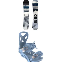 Lib Tech Cold Brew C2 Snowboard + Bent Metal Anvil Snowboard Bindings 2025- Snowboards With Bindings|Snowboard Packages