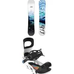 Lib Tech Glider BTX Snowboard + Bent Metal Beam Snowboard Bindings - Women's 2025- Snowboards With Bindings|Snowboard Packages