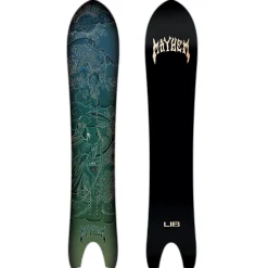 Lib Tech Mayhem Retro Ripper C3 Snowboard + Bent Metal Transfer Snowboard Bindings 2025- Snowboards With Bindings|Snowboard Packages