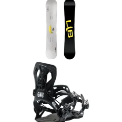 Lib Tech Skate Banana BTX Snowboard + GNU Psych Snowboard Bindings 2025- Snowboards With Bindings|Snowboard Packages