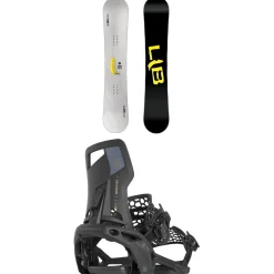 Lib Tech Skate Banana BTX Snowboard + Nidecker Supermatic Snowboard Bindings 2025- Snowboards With Bindings|Snowboard Packages