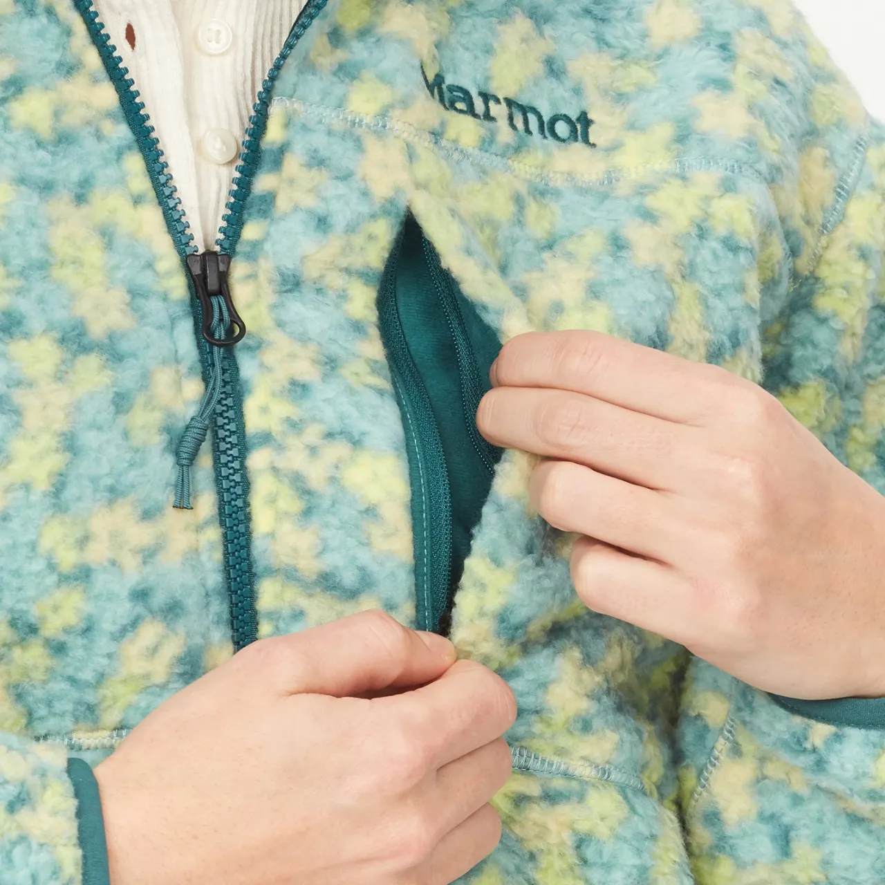 Marmot Aros Printed Fleece Jacket - Women's-Women Casual Clothing|Snow Clothing