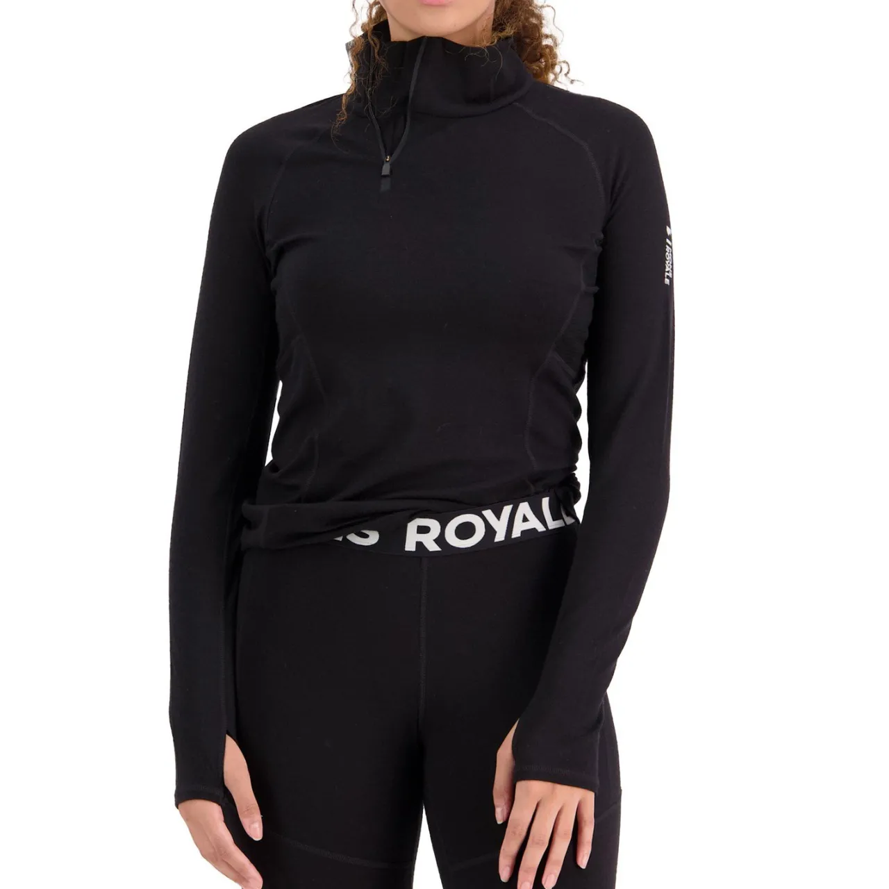 MONS ROYALE Olympus Half Zip Top - Women's-Women Base Layers|Snow Clothing
